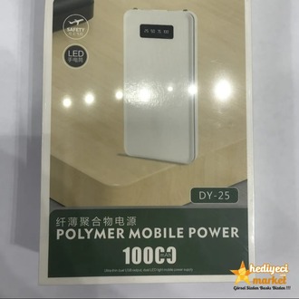 DY-25 10,000 mAh Taşınabilir Şarj Aleti Powebank 2xUsb Ledli || HM-06-00053-02