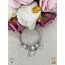 316 L Silver Deniz Kabuğu ve Deniz Yıldızı Figürlü Bileklik - HMÇB-0034 || HM-03-00106-0