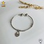 316 L Paslanmaz Çelik Silver Kilit Figürlü Ayarlanabilir Bileklik - HMÇB-0015 || HM-03-00101