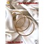 316 L Paslanmaz Tekli 7 CM Gold Ajda Çelik Bilzeik - HMÇB-0025 || HM-03-00105-01