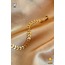 316 L Paslanmaz Altın Rengi Yaprak Model Çelik Bileklik - HMÇB-0043 || HM-03-00119-01