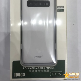 DY-25 10,000 mAh Taşınabilir Şarj Aleti Powebank 2xUsb Ledli || HM-06-00053-02