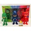 Pjmasks 3'lü Figür Set Pijamaskeliler Catboy Owlette Gekko Oyuncak Figür || HM-05-00170-01