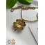 316 L Paslanmaz Çelik 4 Yapraklı Burgu 60cm Zincir Kolye - HMÇK-0032 || HM-03-00072-01