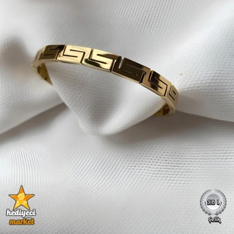 316 L Paslanmaz Greek Model Çelik Bileklik - HMÇB-0070 || HM-03-00135-09