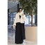 Siyah & Beyaz Kışlık Abaya
