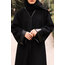 Deri Detaylı Buklet Abaya