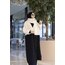 Siyah & Beyaz Kışlık Abaya