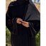 Gold biye detaylı abaya ve şalı