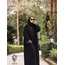 Deri Detaylı Buklet Abaya