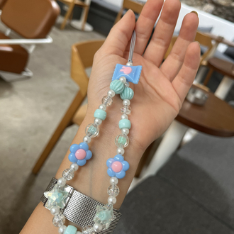 • BEADED CHARM | BLUE