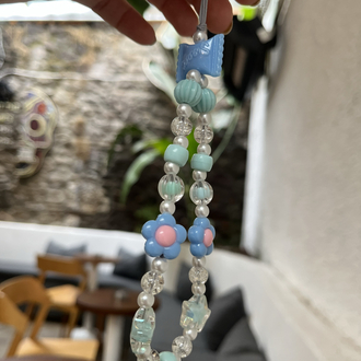 • BEADED CHARM | BLUE