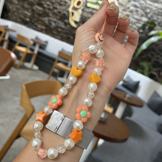 • BEADED CHARM | ORANGE