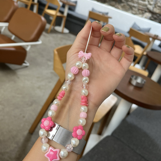 • BEADED CHARM | PINK 