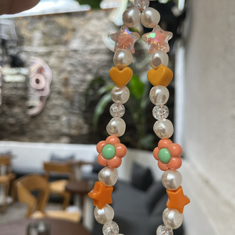 • BEADED CHARM | ORANGE