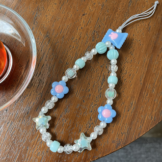 • BEADED CHARM | BLUE