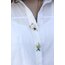 Hello Green Fish Broche