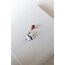 Hello D Pink Broche