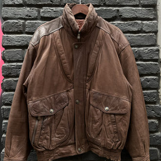 Vintage Bomber Deri Ceket