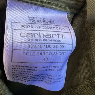 32 Carhartt Kargo Şort