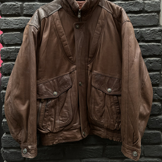 Vintage Bomber Deri Ceket