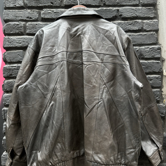 XL Vintage Bomber Deri Ceket