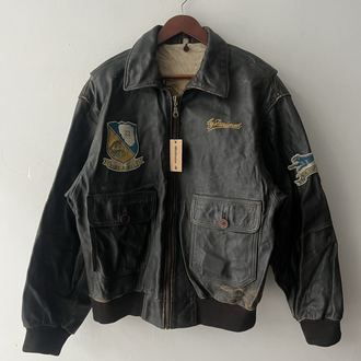 S Vintage Derimod Bomber Ceket