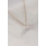 316L Çelik Gold Renk Kristal Lotus Çiçeği Kadın Kolye