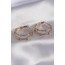 316L Çelik Gold Renk Minimal Top Detay Kadın Küpe
