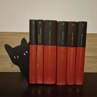 Kedili Kitap Tutucu