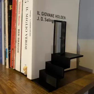 Merdiven ve Kapı Kitap Tutucu
