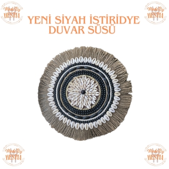 Hestia Siyah Ve İstiridye Duvar Süsü