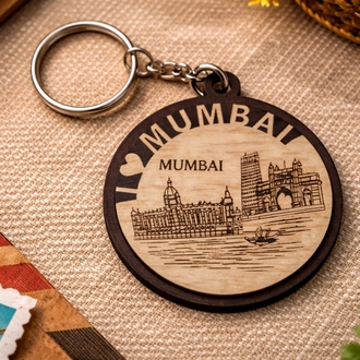 Mumbai ahşap anahtarlık