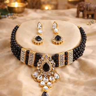 Choker model Hint takı seti