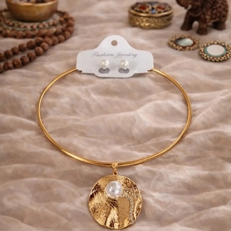 İncili choker set