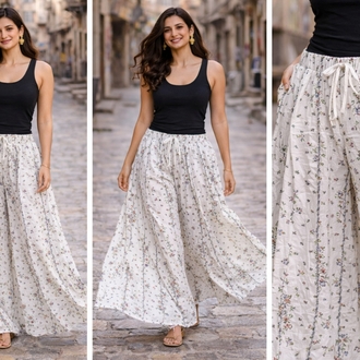 Etnik etekli pantalon
