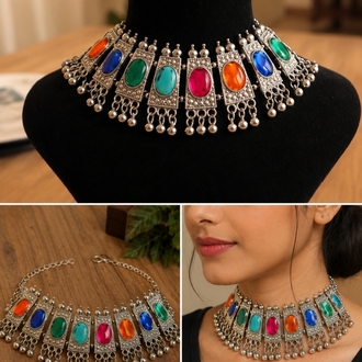Bohem choker kolye