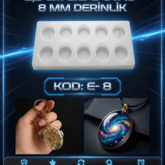 ELİPS KOLYE SİLİKON KALIBI E-8