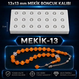 Mekik Tesbih Boncuk Silikon Kalıbı