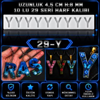 Y HARF 10 LU SERİ SİLİKON KALIBI