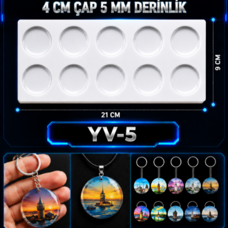 YUVARLAK ANAHTARLIK YV 5 MAGNET KALIBI