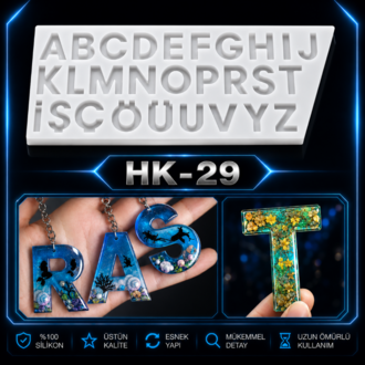 BÜYÜK BOY SİLİKON HARF KALIBI (TÜRKÇE KARAKTER) HK-29