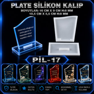 Plaket Silikon Kalıbı PİL 17