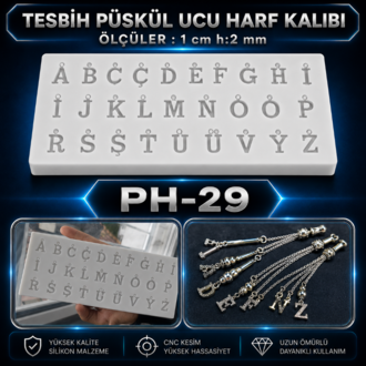 TESBİH PÜSKÜL HARF KALIBI