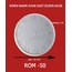 ROMEN RAKAMLI DUVAR SAATİ SİLİKON KALIP ROM 50