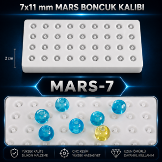 Mars Silikon Tesbih Boncuk Kalıbı