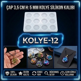 Yuvarlak Kolye Anahtarlık kalıbı