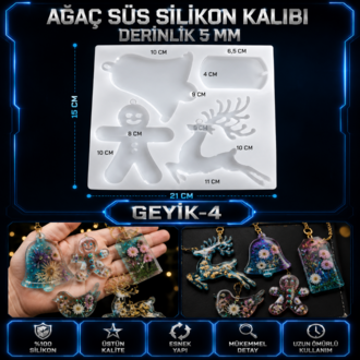 Ağaç Süs Çan Kalıbı 