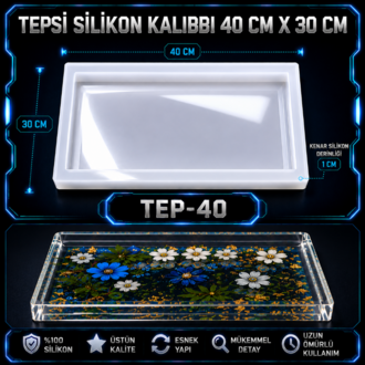  ÇIKINTILI TEPSİ SİLİKON KALIBI 