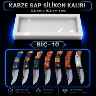 BIÇAK KABZE SİLİKON KALIBI BIÇ-10